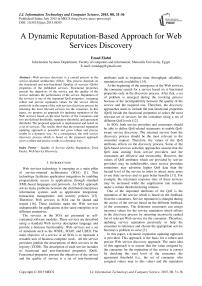 A Dynamic Reputation-Based Approach for Web Services Discovery