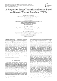 A Progressive Image Transmission Method Based on Discrete Wavelet Transform (DWT)