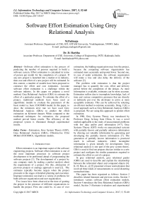 Software Effort Estimation Using Grey Relational Analysis