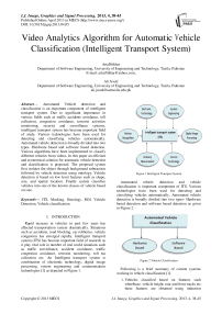 Video Analytics Algorithm for Automatic Vehicle Classification (Intelligent Transport System)
