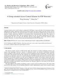 A Group-oriented Access Control Scheme for P2P Networks