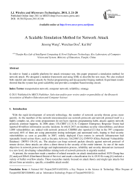 A Scalable Simulation Method for Network Attack