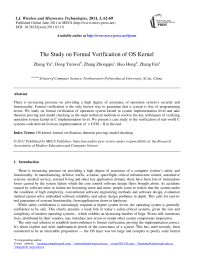 The Study on Formal Verification of OS Kernel