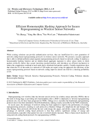 Efficient Homomorphic Hashing Approach for Secure Reprogramming in Wireless Sensor Networks