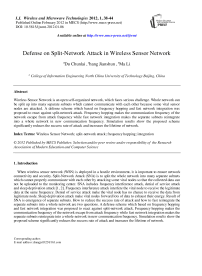 Defense on Split-Network Attack in Wireless Sensor Network