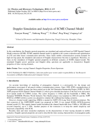 Doppler Simulation and Analysis of SCME Channel Model