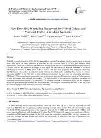 New Downlink Scheduling Framework for Hybrid Unicast and Multicast Traffic in WiMAX Networks