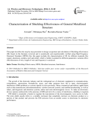 Characterization of Shielding Effectiveness of General Metallized Structure