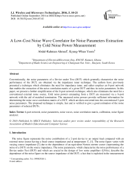 A Low-Cost Noise Wave Correlator for Noise Parameters Extraction by Cold Noise Power Measurement