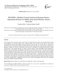 MVGDRA: Modified Virtual Grid based Dynamic Routes Adjustment Scheme for Mobile Sink-based Wireless Sensors Networks