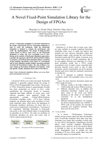 A Novel Fixed-Point Simulation Library for the Design of FPGAs