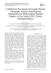 A Method for Post-hazard Assessment Through Topography Analysis using Regional Segmentation for Multi-temporal Satellite Imagery: A Case Study of 2011 Tohuku Earthquake Region
