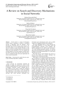 A Review on Search and Discovery Mechanisms in Social Networks