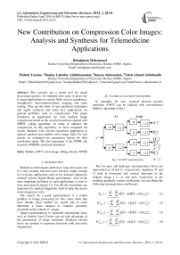 New Contribution on Compression Color Images: Analysis and Synthesis for Telemedicine Applications
