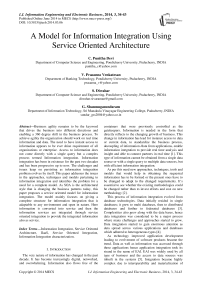 A Model for Information Integration Using Service Oriented Architecture