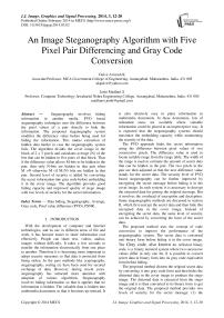 An Image Steganography Algorithm with Five Pixel Pair Differencing and Gray Code Conversion