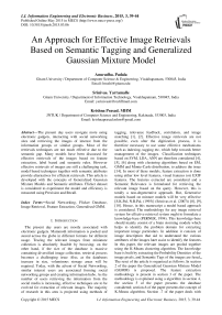 An Approach for Effective Image Retrievals Based on Semantic Tagging and Generalized Gaussian Mixture Model