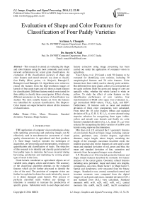 Evaluation of Shape and Color Features for Classification of Four Paddy Varieties