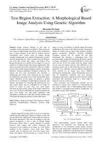 Text Region Extraction: A Morphological Based Image Analysis Using Genetic Algorithm
