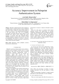 Accuracy Improvement in Palmprint Authentication System