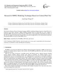 Research of BPEL Modeling Technique Based on Colored Petri Net