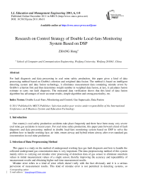 Research on Control Strategy of Double Local-fans Monitoring System Based on DSP