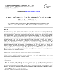 A Survey on Community Detection Methods in Social Networks