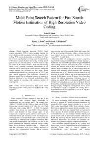 Multi Point Search Pattern for Fast Search Motion Estimation of High Resolution Video Coding