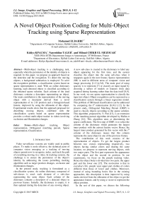 A Novel Object Position Coding for Multi-Object Tracking using Sparse Representation