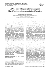 GLCM based Improved Mammogram Classification using Associative Classifier