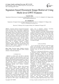 Signature based Document Image Retrieval Using Multi-level DWT Features