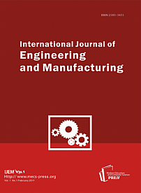 1 vol.1, 2011 - International Journal of Engineering and Manufacturing