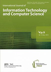 10 Vol. 5, 2013 - International Journal of Information Technology and Computer Science