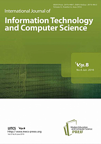 6 Vol. 8, 2016 - International Journal of Information Technology and Computer Science