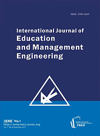 6 vol.1, 2011 - International Journal of Education and Management Engineering
