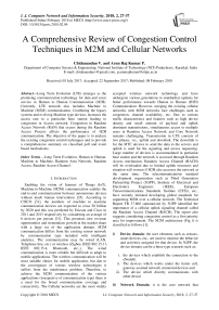 A comprehensive review of congestion control techniques in M2M and cellular networks