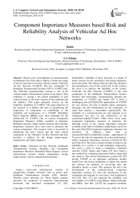 Component importance measures based risk and reliability analysis of Vehicular Ad Hoc Networks