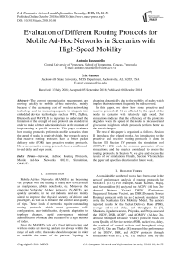 Evaluation of different routing protocols for mobile ad-hoc networks in scenarios with high-speed mobility