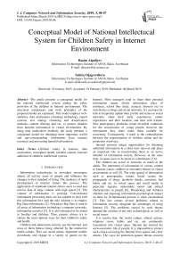 Conceptual model of national intellectucal system for children safety in internet environment