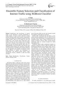 Ensemble feature selection and classification of internet traffic using XGBoost classifier