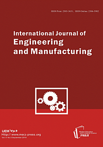 5 vol.9, 2019 - International Journal of Engineering and Manufacturing