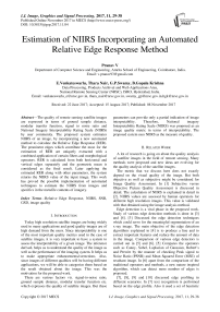 Estimation of NIIRS incorporating an automated relative edge response method