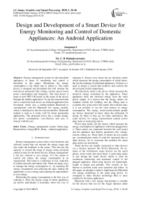 Design and development of a smart device for energy monitoring and control of domestic appliances: an android application