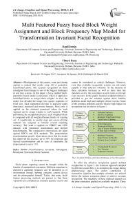 Multi featured fuzzy based block weight assignment and block frequency map model for transformation invariant facial recognition