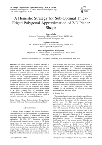 A heuristic strategy for sub-optimal thick-edged polygonal approximation of 2-D planar shape