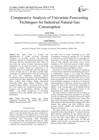 Comparative analysis of univariate forecasting techniques for industrial natural gas consumption