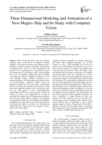 Three dimensional modeling and animation of a new maglev ship and its study with computer vision