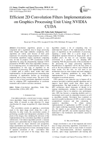 Efficient 2D convolution filters implementations on graphics processing unit using NVIDIA CUDA