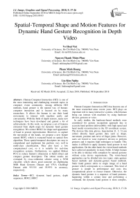 Spatial-temporal shape and motion features for dynamic hand gesture recognition in depth video
