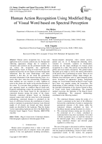 Human action recognition using modified bag of visual word based on spectral perception